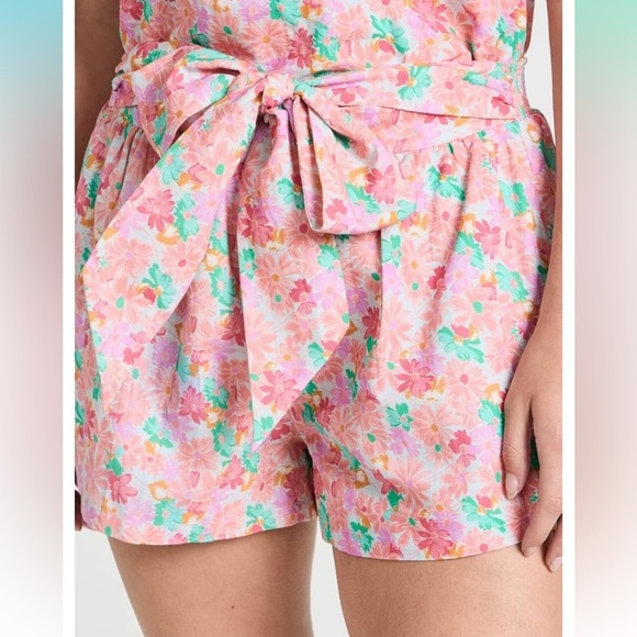 Something Navy Linen Floral Women's Shorts - Picture 2 of 14